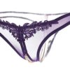 Sexy transparent mesh crotchless thongs for women Imitation Pearl Ladies Lace Panties G-String Erotic lingerie Panties