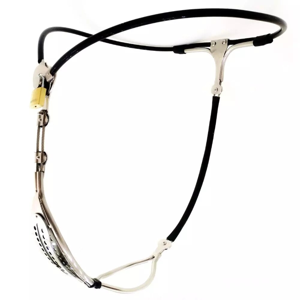 Female Stainless Steel Chastity Belt Waist Pants with Vagina Lock Chastity Device BDSM Bondage Sex Toys 4