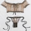 New Women’s Lingerie Sexy Mesh Bra Set Off Shoulder Ruffle Underwear Suit Cute Dot Wireless Transparent Bralette Thong Intimates New Women’s Lingerie Sexy Mesh Bra Set Off Shoulder Ruffle Underwear Suit Cute Dot Wireless Transparent Bralette Thong Intimates