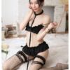 Japanese Lolita Underwear Cute Lace Kawaii Baby Doll Sexy Lingerie Set Soft Girl Black Pajamas Cosplay Costumes Exotic Apparel