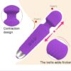 MINI Vibrator Av Wand Massager Vibrator Waterproof Soft Dildo Vibrator G Spot Clitoris Stimulator Adult Sex Toys for Woman