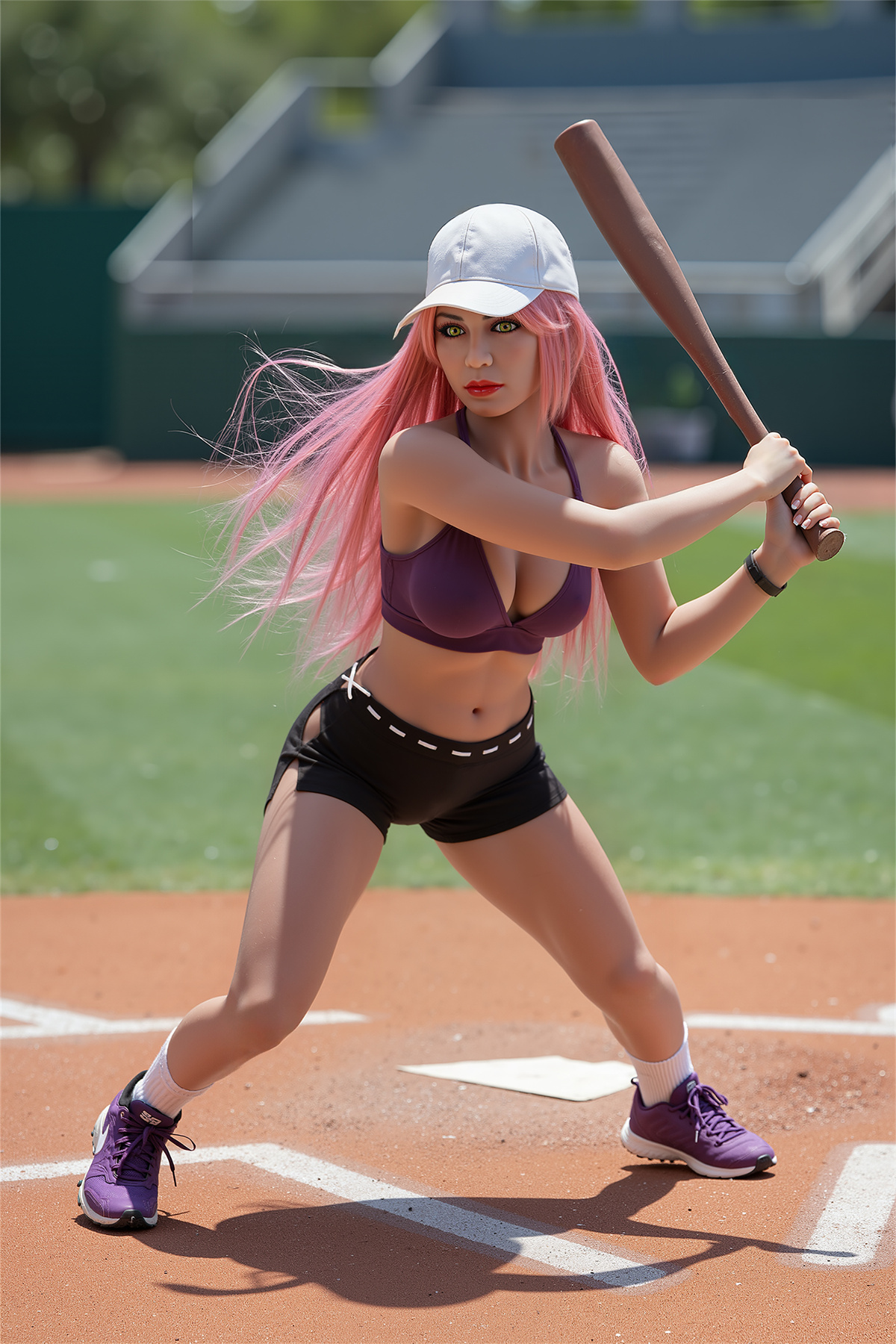 157cm (5.15ft) Medium Chest Pink Hair Pretty Girl Sex Doll RF250724 Vina 8 157cm A17 4