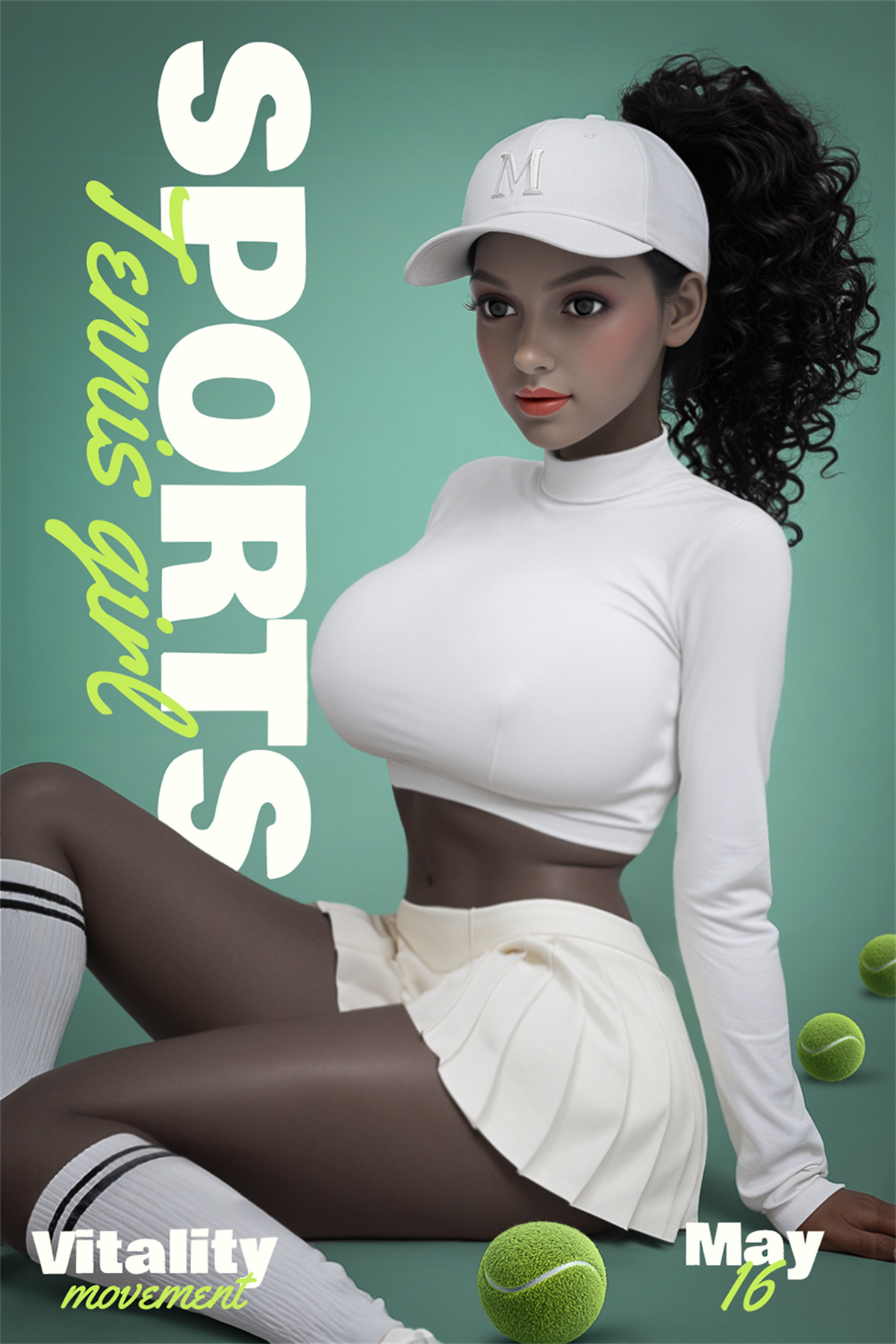 158cm (5.18ft) Big Chest Lively Black Girl Love Doll RD250709 Isla 8 7 5