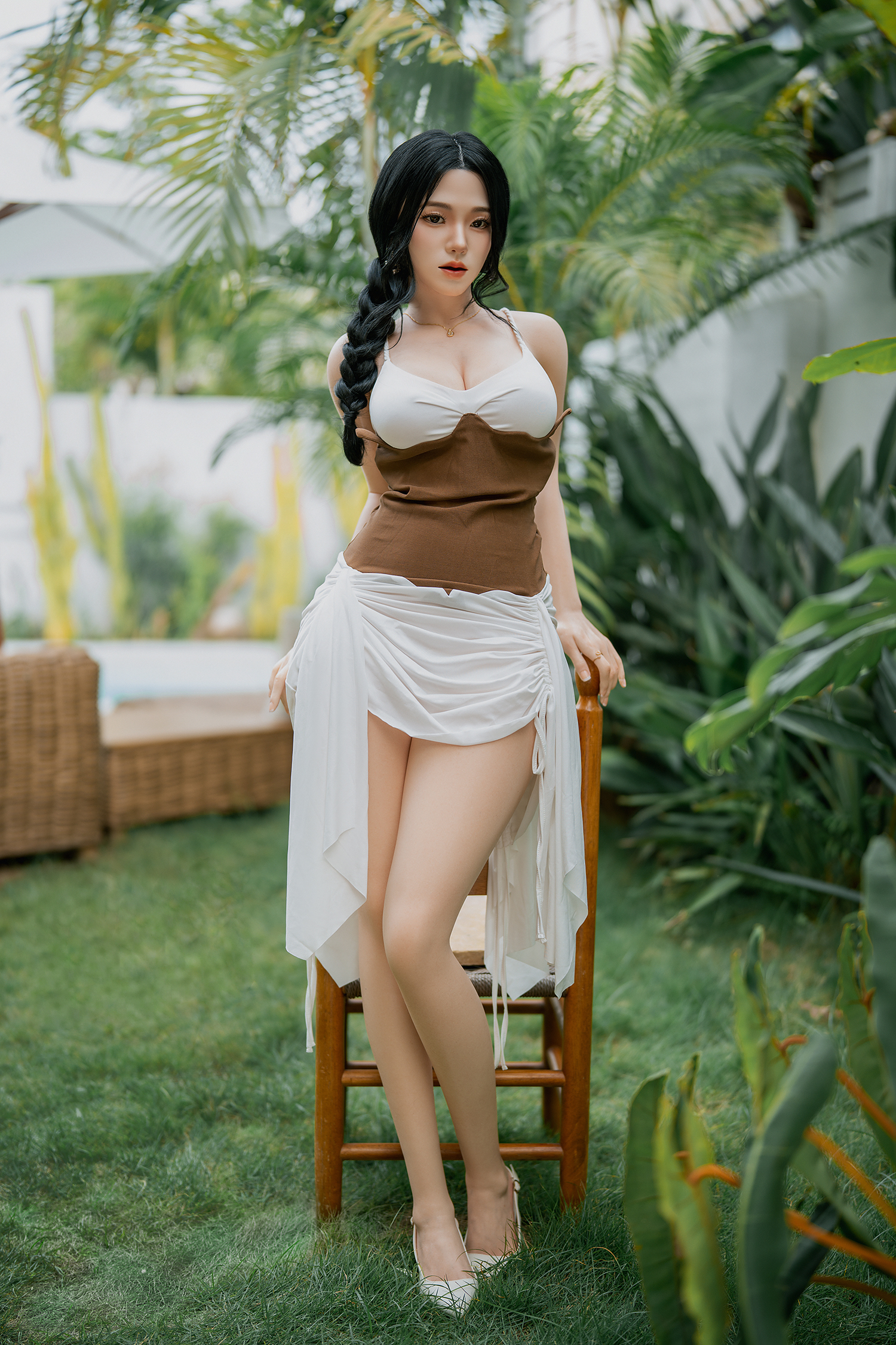 164cm (5.38ft) Big Chest Elegant Beautiful Lady Love Doll Silicone Head & Body RD261090 Nuria FR6M Movable Jaw 6 DSC00033