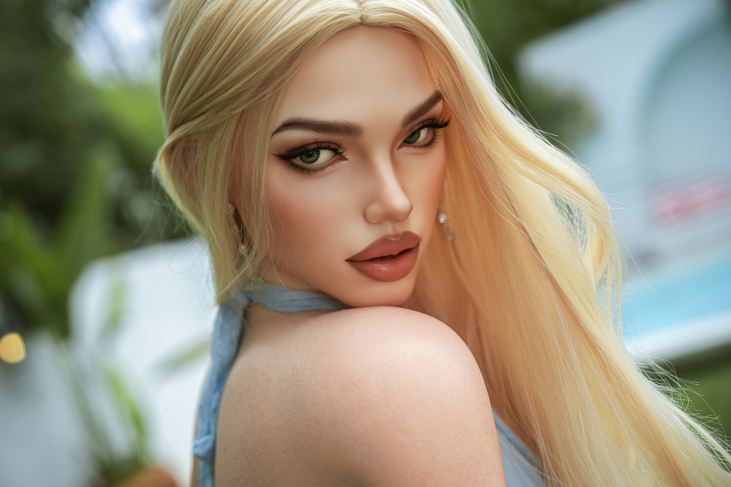 160cm (5.25ft) Big Boobs Silicone Head & Body Charming Lady Sex Doll RD261087 Malena FR6M Movable Jaw 32 DSC00872