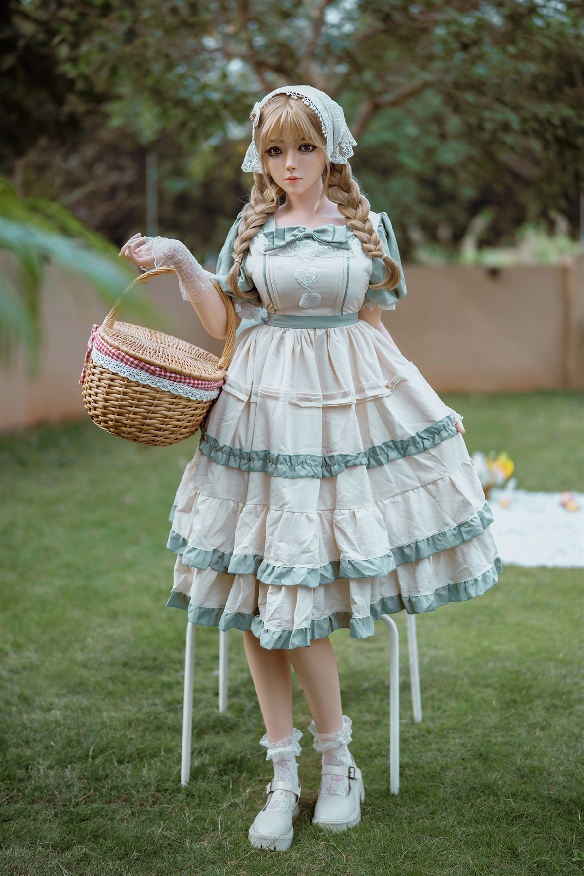 164cm (5.38ft) Big Bust Cute Blonde Girl Silicone Head & Body Love Doll RD261020 Clarice FR6 8 DSC02393