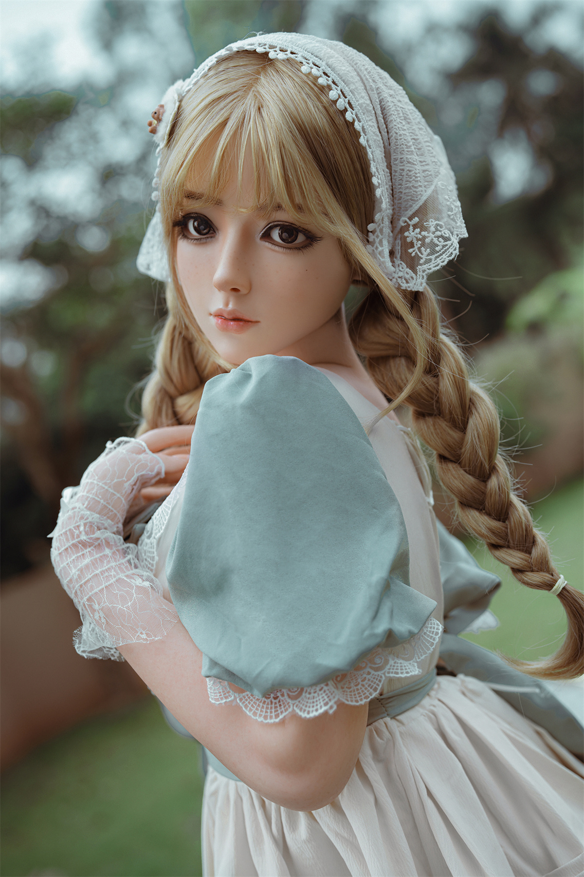 164cm (5.38ft) Big Bust Cute Blonde Girl Silicone Head & Body Love Doll RD261020 Clarice FR6 10 DSC02409