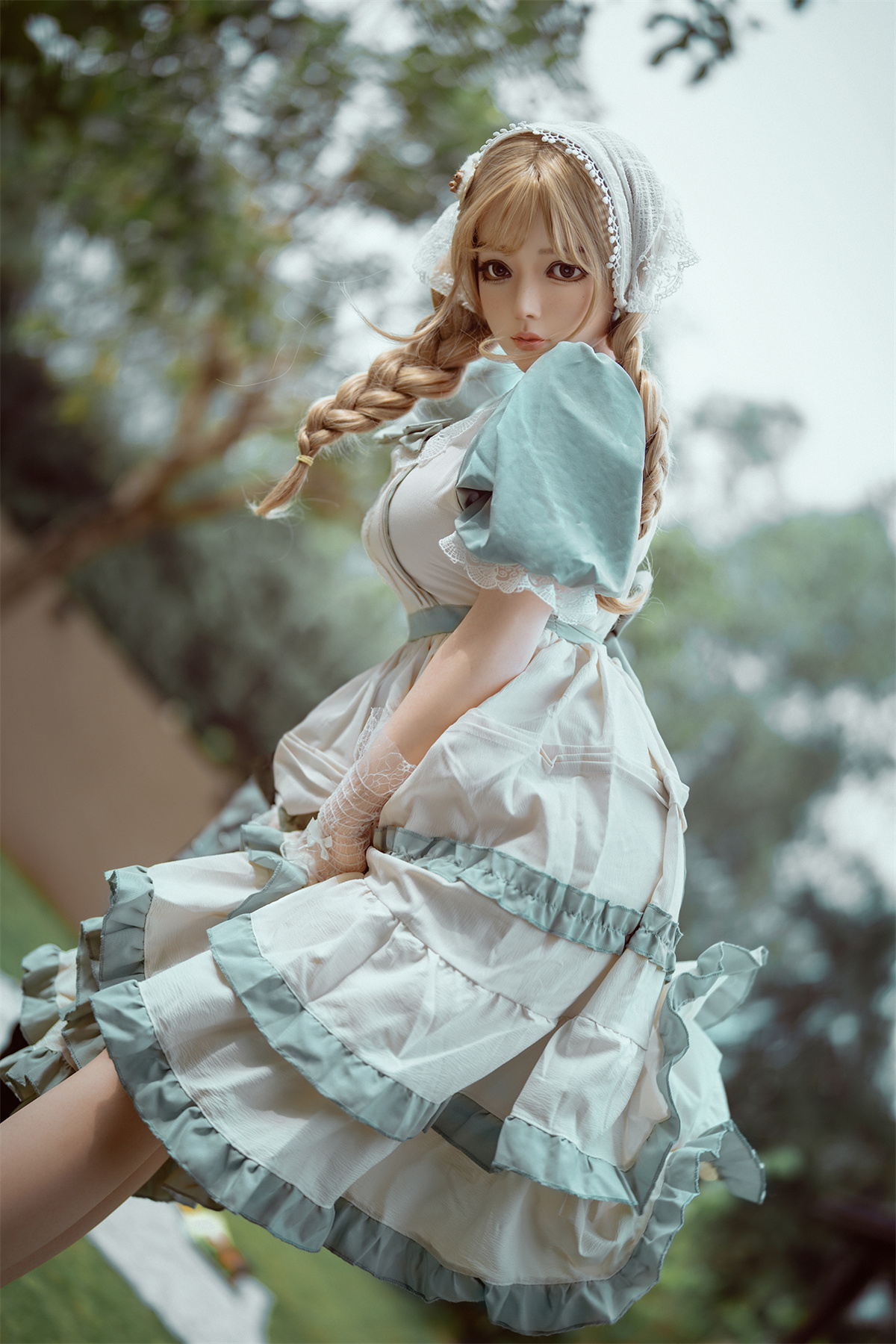 164cm (5.38ft) Big Bust Cute Blonde Girl Silicone Head & Body Love Doll RD261020 Clarice FR6 11 DSC02422