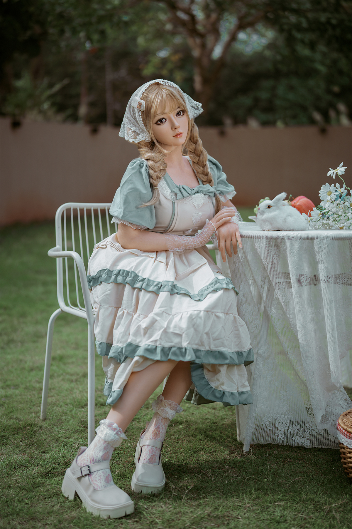 164cm (5.38ft) Big Bust Cute Blonde Girl Silicone Head & Body Love Doll RD261020 Clarice FR6 13 DSC02436