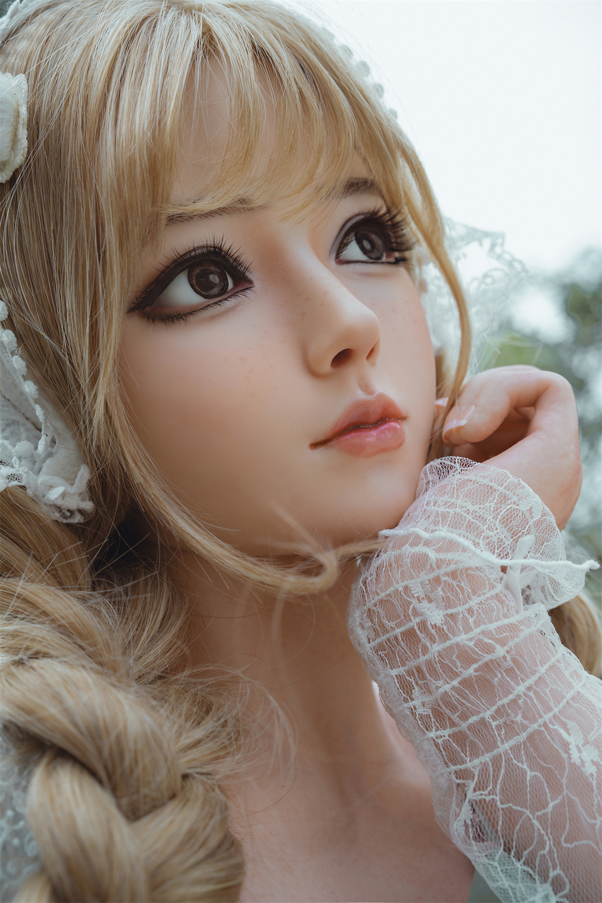 164cm (5.38ft) Big Bust Cute Blonde Girl Silicone Head & Body Love Doll RD261020 Clarice FR6 17 DSC02453