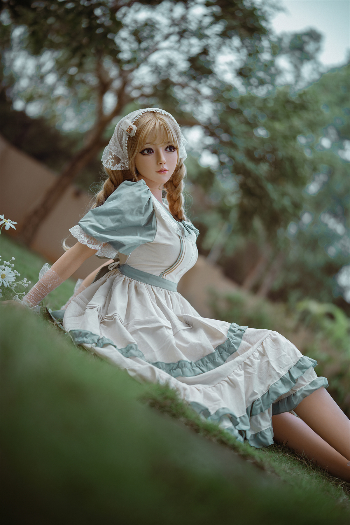 164cm (5.38ft) Big Bust Cute Blonde Girl Silicone Head & Body Love Doll RD261020 Clarice FR6 18 DSC02461