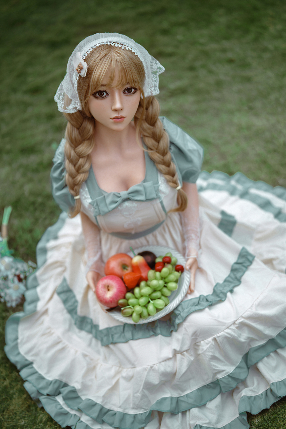 164cm (5.38ft) Big Bust Cute Blonde Girl Silicone Head & Body Love Doll RD261020 Clarice FR6 21 DSC02477