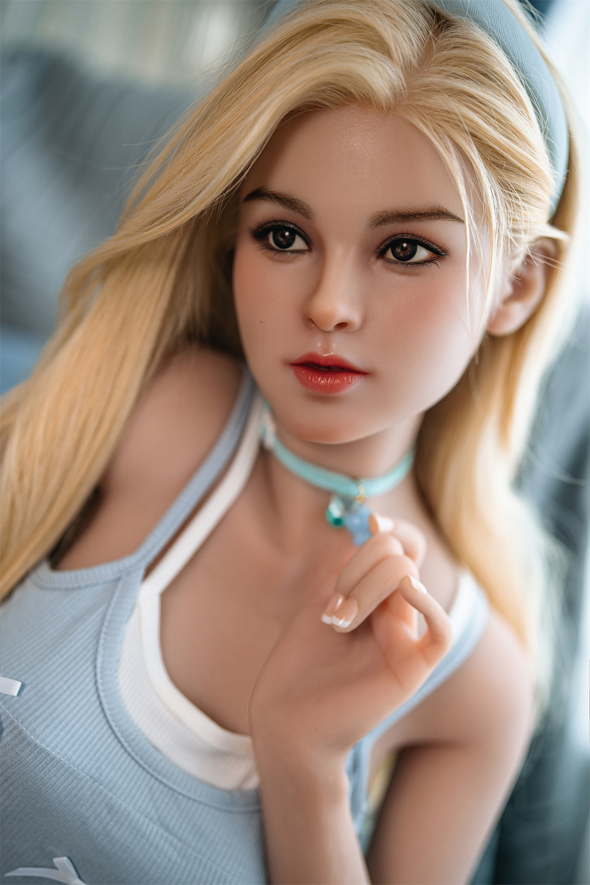 148cm (4.85ft) Small Tits Lovely Petite Sex Doll RD261048 Evie HR8M Movable Jaw 11 DSC04208