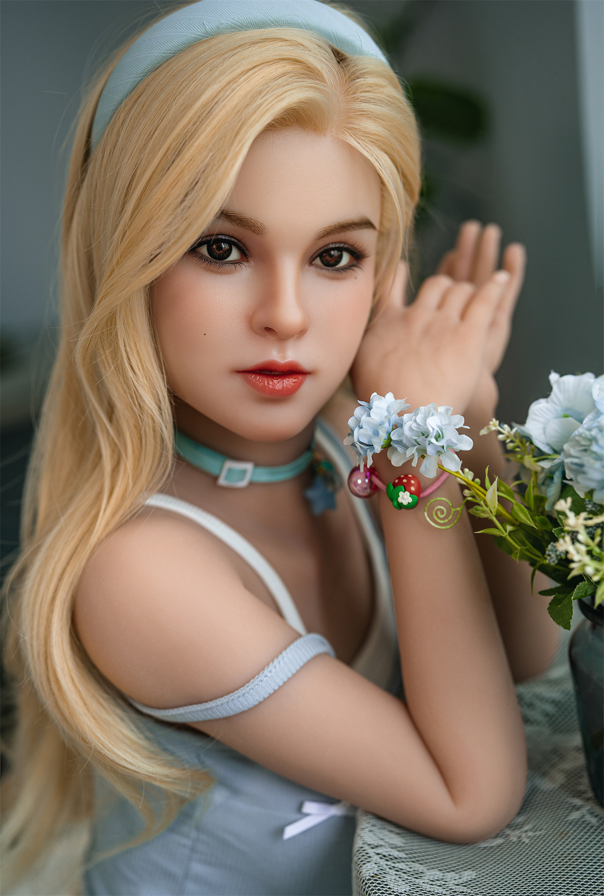 148cm (4.85ft) Small Tits Lovely Petite Sex Doll RD261048 Evie HR8M Movable Jaw 17 DSC04236